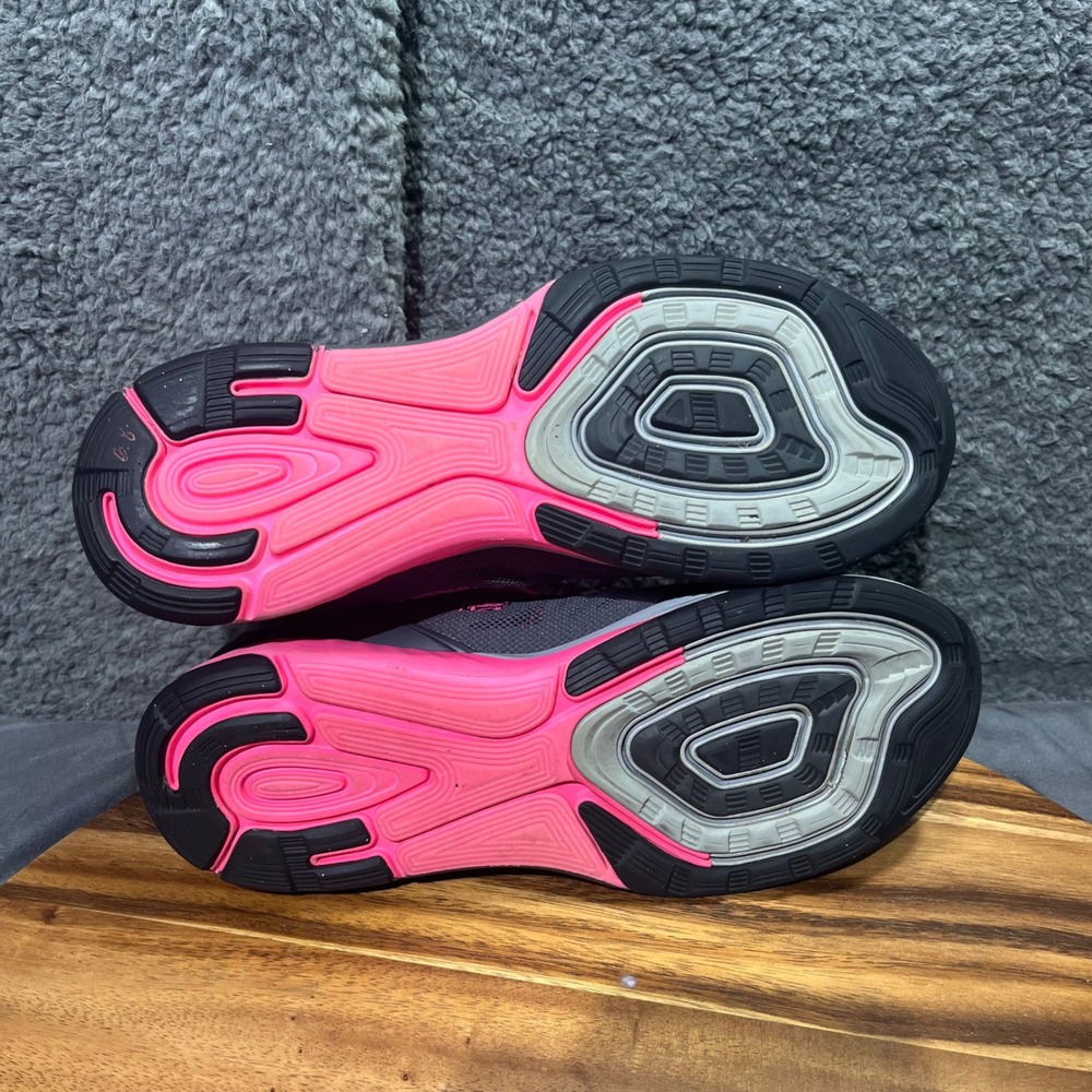 Nike LunarGlide 6 Women's Running Shoes Dark Gray Pink Athletic Sneakers Size 9 - Picture 9 of 12